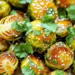 - 1 lb Brussels sprouts, trimmed and halved - 3 tablespoons olive oil - 4 cloves garlic, minced - 2 tablespoons sweet chili sauce - 1 tablespoon soy sauce - 1 teaspoon honey (or maple syrup for a vegan option) - 1 tablespoon sesame seeds - Salt and pepper to taste - Fresh cilantro or parsley for garnish Brussels sprouts are the star here. They bring a rich, earthy taste. When you roast them, they get crispy and sweet. Olive oil helps them brown nicely. Garlic adds a punch of flavor. I like to use fresh garlic. It makes a big difference. The sauce is where the magic happens. Sweet chili sauce adds sweetness and spice. Soy sauce gives a nice salty kick. Honey or maple syrup adds extra sweetness. You can choose based on your diet. Both work well. Don’t forget the sprinkle of sesame seeds! They add crunch and a nutty taste. Salt and pepper bring it all together. Fresh herbs like cilantro or parsley add a bright finish. They make the dish look great too! Start by trimming the Brussels sprouts. Cut off the tough stem ends. Cut each sprout in half. This helps them cook evenly. Next, place the halved sprouts in a large mixing bowl. Add 3 tablespoons of olive oil. Then, add 4 cloves of minced garlic. Pour in 2 tablespoons of sweet chili sauce and 1 tablespoon of soy sauce. Add 1 teaspoon of honey or maple syrup for a vegan option. Sprinkle in some salt and pepper. Mix everything well. Make sure the sprouts are fully coated with the oil and spices. Now, preheat your oven to 400°F (200°C). This high heat will make them crispy. Once the oven is ready, take a baking sheet and line it with parchment paper. Spread the Brussels sprouts in a single layer on the sheet. Make sure they are not crowded. This helps them roast well. Bake for 20-25 minutes. Remember to toss them halfway through. Look for a golden brown color and crispy edges when they are done. After roasting, take the Brussels sprouts out of the oven. Sprinkle 1 tablespoon of sesame seeds over them. Toss them gently to mix. This adds a nice crunch. Finally, garnish with fresh cilantro or parsley. This adds a pop of color and flavor. Your Sweet Chili Garlic Brussels Sprouts are now ready to enjoy! To make your Brussels sprouts crispy, coat them evenly. This means every piece should get oil and sauce. If they are unevenly coated, some may burn while others stay soggy. Toss the Brussels sprouts halfway through cooking. This helps them brown and crisp up nicely on all sides. You can boost the flavor by adding spices. Try red pepper flakes for heat or ginger for zest. Don’t forget to adjust the sweetness to your liking. If you want more sweetness, add extra honey or maple syrup. This balance makes the dish even more delightful. These Brussels sprouts pair well with many main dishes. Try them with grilled chicken or fish for a tasty meal. You can also serve them with rice or quinoa for a filling option. For presentation, arrange them on a colorful plate. Garnish with fresh herbs like cilantro or parsley for a nice touch. This not only looks great but adds fresh flavor too. {{image_2}} For a vegan twist, swap honey for maple syrup. Maple syrup gives a sweet touch without animal products. You can also try other sweet sauces like agave nectar or coconut nectar. These options work well for a vegan dish and keep the flavor rich. Want more heat? Add Sriracha to your mix. This sauce adds a spicy kick that pairs well with sweet chili. For brightness, add citrus zest like lemon or lime. The zest brings a fresh flavor and lifts the dish. It’s a simple way to enhance your Brussels sprouts. If you prefer a different cooking method, try stovetop sautéing. Heat olive oil in a pan and toss in the Brussels sprouts. Cook until they are golden and crispy. Another option is using an air fryer. Toss the sprouts with oil and sauce, then air fry at 375°F for about 15 minutes. This method gives you a nice crunch without all the oil. To store leftover Sweet Chili Garlic Brussels Sprouts, place them in an airtight container. Make sure to cool them first. They stay fresh in the fridge for about 3 to 5 days. Always check for any signs of spoilage before eating. You can use the oven or microwave to reheat these sprouts. For the oven, preheat it to 350°F (175°C). Spread the sprouts on a baking sheet and heat for about 10 minutes. This method keeps them crispy. In the microwave, place them in a bowl and cover with a lid. Heat in short bursts, checking often. This method can make them a bit soggy. Yes, you can freeze Brussels sprouts, but they may lose some texture. To freeze, place cooled sprouts in a single layer on a baking sheet. Once frozen, transfer them to a freezer bag. They can last up to 3 months. To thaw, let them sit in the fridge overnight. Reheat in the oven for the best results. You can swap sweet chili sauce with several options. Here are a few: - Sriracha: This adds heat and sweetness. - Hoisin sauce: It gives a rich flavor. - Homemade mix: Combine equal parts of honey and chili flakes. - Teriyaki sauce: It works well for a different twist. Each of these options changes the flavor a bit, but they still taste great. Experiment to find your favorite! Brussels sprouts are ready when they are golden brown. Look for these signs: - Crispy edges: They should be crispy and slightly charred. - Tender inside: A fork should easily pierce them. - Aroma: You’ll smell a nutty, sweet scent. Roast them for about 20-25 minutes at 400°F. Toss them halfway for even cooking. Yes, you can use frozen Brussels sprouts! Here are some tips: - Thaw first: Let them sit at room temperature or microwave briefly. - Dry them: Remove excess moisture for better crispness. - Adjust cooking time: They may need a few extra minutes. Using fresh gives the best texture, but frozen works in a pinch. Enjoy your cooking! Brussels sprouts can be delicious with the right ingredients and method. This guide shared key tips, from prepping to garnishing. Use olive oil, garlic, and sweet chili sauce to enhance flavor. Roasting adds a perfect texture, while herbs and sesame seeds make a great finish. Remember, you can customize with spices or serve alongside your favorite dishes. Enjoy your crispy, tasty Brussels sprouts, whether fresh or frozen!